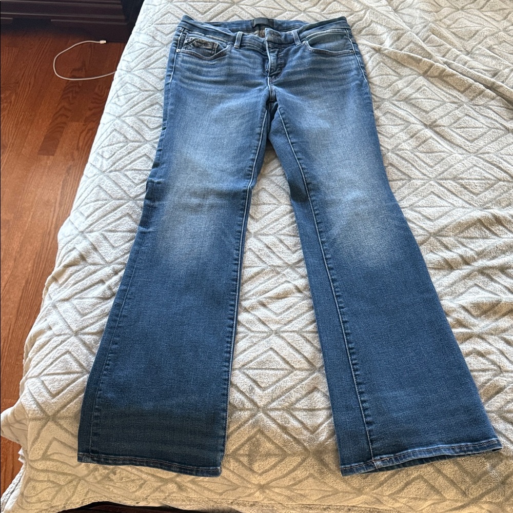 Buckle Women's Flare Jeans in Light Blue